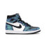 Фото #2 товара Кроссовки Nike Air Jordan 1 Retro High Tie Dye (W) (Белый, Голубой, Синий)