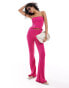 Фото #1 товара Mango knitted co-ord trousers in pink