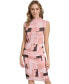 Women's Printed Mesh Sleeveless Dress