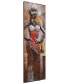 Miss-tic Mixed Media Iron Hand Painted Dimensional Wall Art, 60" x 20" x 2.5"