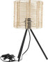 Фото #4 товара Настольная офисная лампа ebuy24 Fence 20x20x40см Ротанговая черная, деревянная