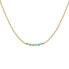 Jemný pozlacený náhrdelník s modrými korálky Essentials JNBRG-J812