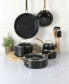 Фото #14 товара Посуда для готовки Martha Stewart алюминиевая Набор из 14 предметов с антипригарным внутренним покрытием и эмалью наружной поверхности