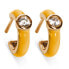 Фото #1 товара Apricus 62259G YEL gold-plated circles with yellow enamel