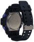 Men's Black Resin Strap Watch, 53.4mm