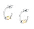 Charming bicolor hoop earrings Colori SAXQ13