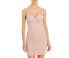Фото #1 товара Aqua Womens Lace Bustier Dress Pink Size Medium