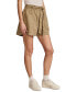 Фото #3 товара Women's Paperbag-Waist Cuffed Shorts