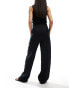 Фото #3 товара Mango linen drawstring trousers in black