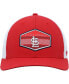 Фото #2 товара Men's Red, White St. Louis Cardinals Burgess Trucker Snapback Hat
