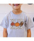 Фото #2 товара Toddler Boys Tis The Season Pumpkin Patch Short Sleeve T-Shirt