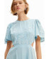 ფოტო #3 პროდუქტის Women's Embroidered cut-out midi dress