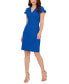 ფოტო #1 პროდუქტის Women's Ruffled-Trim Sheath Dress