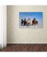 Фото #3 товара Libby Zhang 'Mongolia Horses' Canvas Art - 19" x 12" x 2"