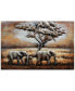 Фото #1 товара Elephants Mixed Media Iron Hand Painted Dimensional Wall Art, 32" x 48" x 2"