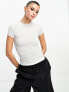 Фото #3 товара Cotton:On soft lounge fitted t-shirt in grey rib