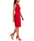 Notched-Neck Sheath Dress