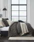 Ruched 3 Piece Duvet Cover Set, King