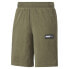 Фото #5 товара Puma Fusion Toweling Shorts 10" Mens Green Casual Athletic Bottoms 58303349