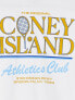 Coney Island Picnic athletics club t-shirt in white with chest and back print