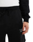 Jack & Jones jersey shorts with print in black