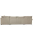Фото #10 товара Wrenley 138" 4-Pc. Fabric Modular Chaise Sleeper Sectional Sofa, Created for Macy's