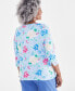 Фото #2 товара Plus Size Printed Pima Cotton Top, Created for Macy's