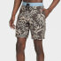 Men's 8.5" Leaf Print Paradise Bloom Board Shorts - Goodfellow & Co Brown 28