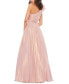 ფოტო #1 პროდუქტის Women's Iridescent One Shoulder Rosette Ball Gown