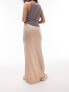Фото #4 товара Topshop slinky twist front maxi skirt in stone