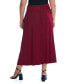 ფოტო #2 პროდუქტის Plus Size Foldover Maxi Skirt With Pockets