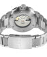 Men's Riverside Silver-Tone Stainless Steel Watch 42mm