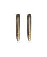ფოტო #2 პროდუქტის Glass Drape Fringe 18K Gold Plated Earrings