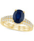 Sapphire (2-1/4 ct. t.w.) & Diamond (1/4 ct. t.w.) Bridal Set in 14k Gold