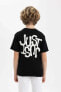 Erkek Çocuk T-shirt C1938a8/bk81 Black