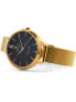 Фото #3 товара Наручные часы Gevril Manhattan Henge Navy Blue Leather Watch 39mm.