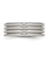 Фото #3 товара Stainless Steel Polished 8mm Grooved Band Ring