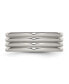 Stainless Steel Polished 8mm Grooved Band Ring