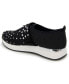 Фото #6 товара Women's Cameron Jeweled Adjustable Closure Sneakers