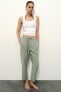 Flowing cropped trousers