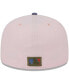 Фото #5 товара Men's Pink, Blue Florida Marlins Cooperstown Collection Olive Undervisor 59FIFTY Fitted Hat