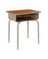 Фото #3 товара Student Desk With Open Front Metal Book Box - School Desk