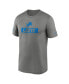 Фото #2 товара Men's Gray Detroit Lions Sideline Legend Performance T-Shirt
