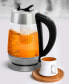 Фото #3 товара Glass Electric Tea Kettle 1.8 Liter Bisphenol A Free Cordless Body 1500 Watt, KG661S