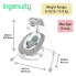 Фото #5 товара Ingenuity Pemberton 2 in 1 Portable Baby Swing and Rocker with Lights, Vibrations, Melodies, Volume Control, Smartphone Function and USB Port