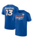 Men's Mathew Barzal Royal New York Islanders Authentic Pro Prime Name and Number T-shirt