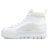Фото #3 товара Puma Mayze Mid Platform Womens White Sneakers Casual Shoes 38117001