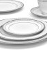 Фото #2 товара Rochester Platinum Set of 4 Bread Butter and Appetizer Plates, Service For 4