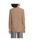 Petite Cable Ottoman Relaxed Long Sleeve Funnel Neck Tunic