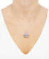 ფოტო #2 პროდუქტის Cubic Zirconia Round Locket Pendant Necklace in Sterling Silver